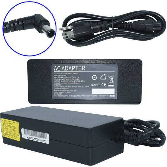 Cargador / Adaptador para Laptop AC-Sony-VAIO GENERICO de 90W 19.5V-4.74A (6.0*4.4) - Cargador / Adaptador para Laptop AC-Sony-VAIO GENERICO de 90W 19.5V-4.74A (6.0*4.4) -